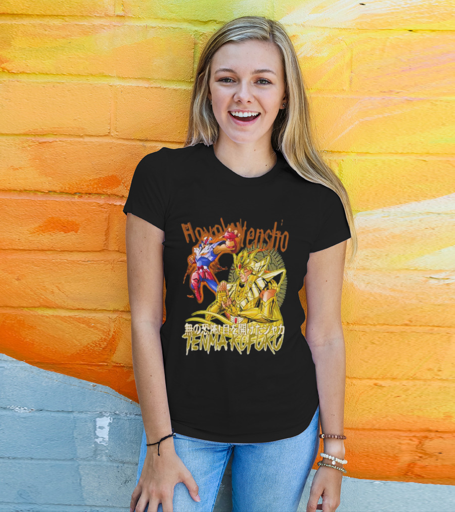 Phoenix Ikki Tenma Kofuku Action Scene Hyaku Ren Sho Saint Seiya T-Shirt
