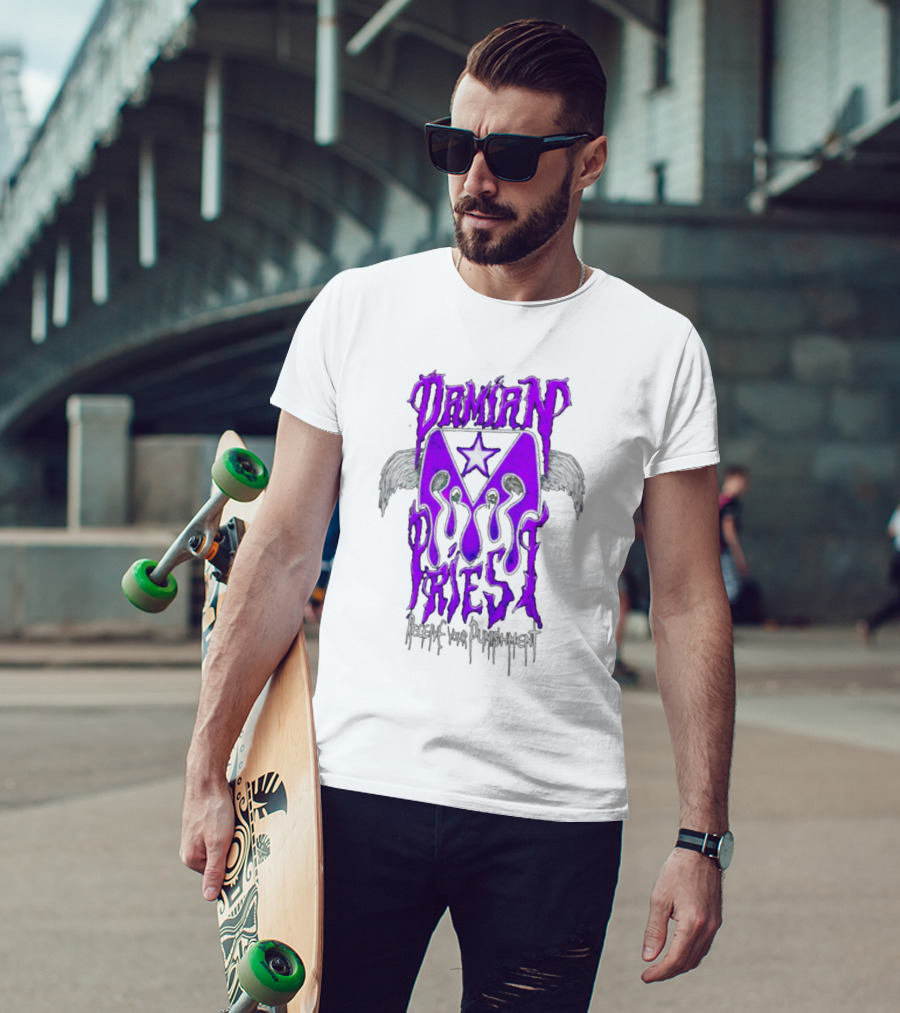 Damian Priest Receive Your Punishment Wings Star Iconic T-Shirt