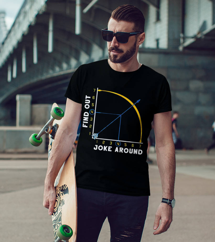 Denver Nuggets Joke Around Find Out Graph Chart T-Shirt