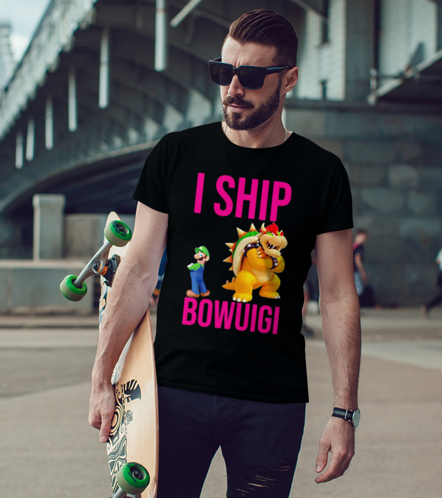 I Ship Bowuigi Super Mario Luigi Bowser T-Shirt