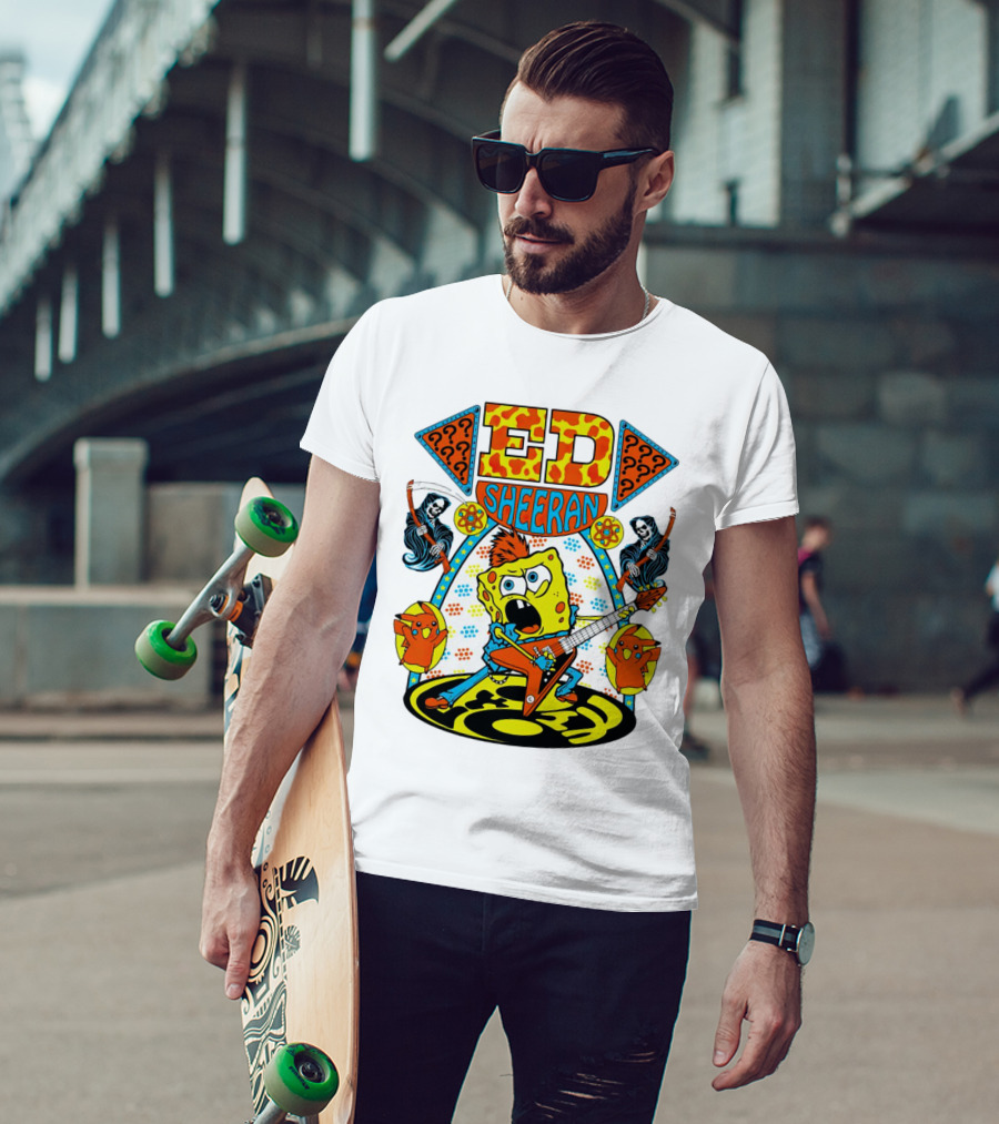 Ed Sheeran Spongebob Rock Band Fusion T-Shirt