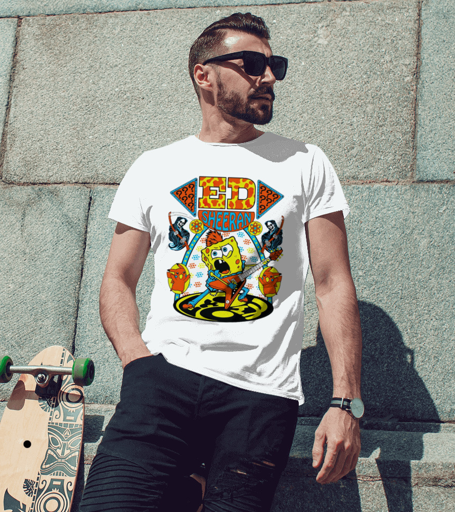 Ed Sheeran Spongebob Rock Band Fusion T-Shirt