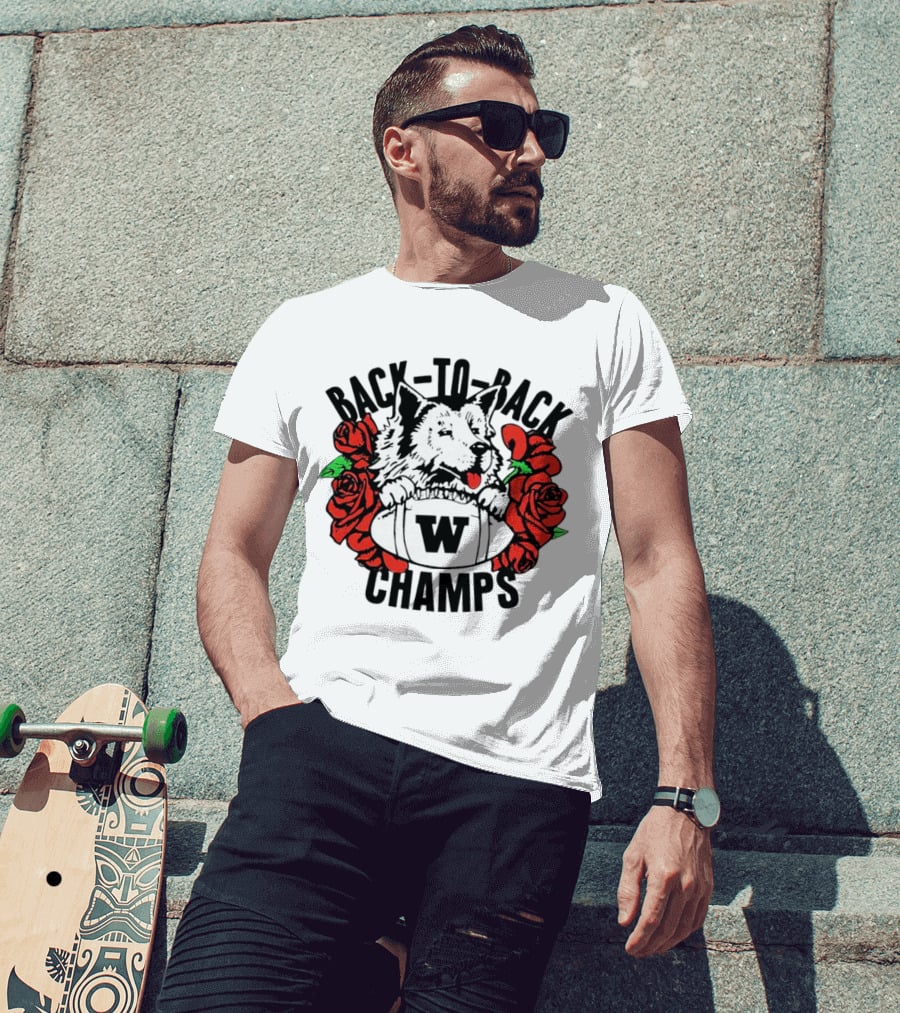 Back To Back Champs Washington Huskies 91 W 92 T-Shirt