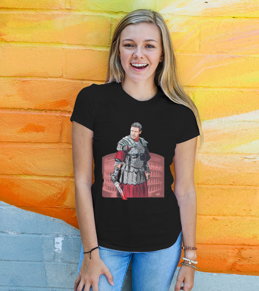 Russell Crowe Gladiator Paul Cemmick Colosseum T-Shirt