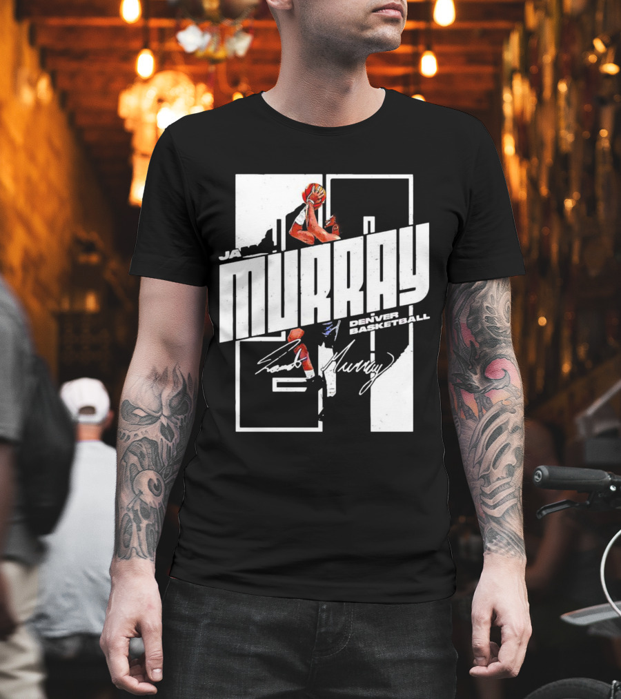 Denver Basketball Jamal Murray Signature NBA Player 27 T-Shirt
