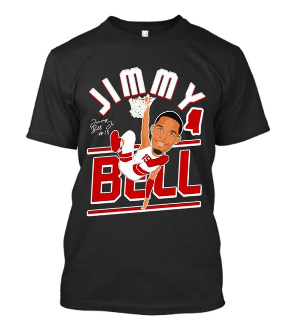 Jimmy Bell Jr. #15 Mississippi State Bulldogs Basketball Dunking T-Shirt