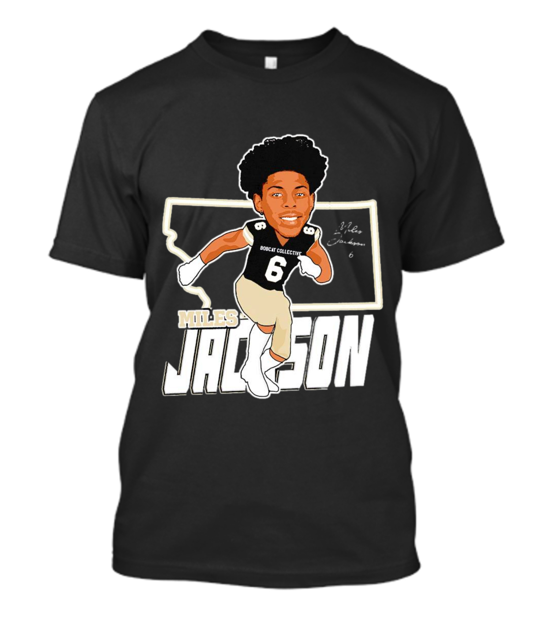 Miles Jackson Bobcat Collective Signature Montana State Bobcats T-Shirt