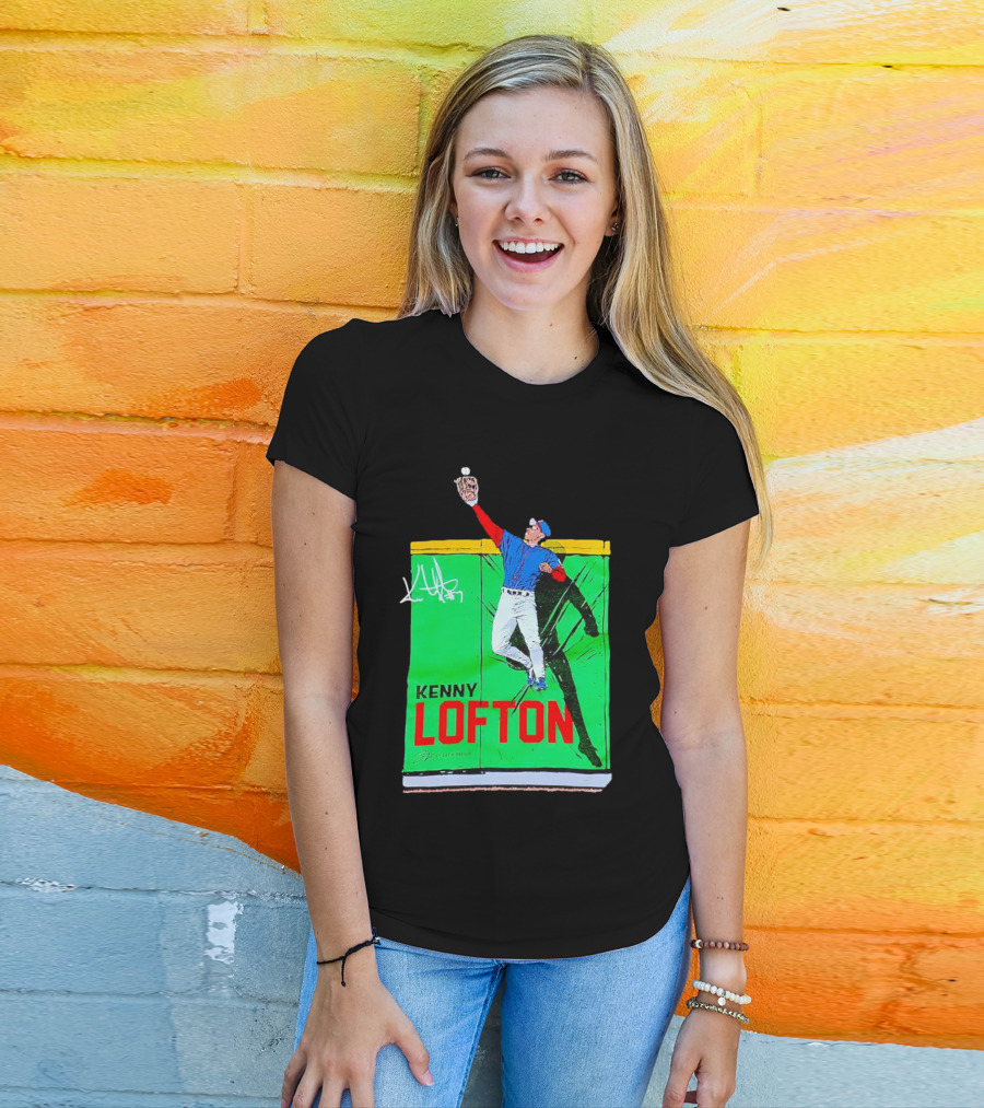 Kenny Lofton Signature Catch Baseball T-Shirt