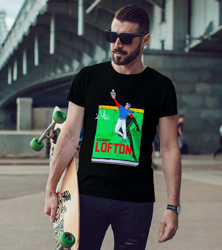 Kenny Lofton Signature Catch Baseball T-Shirt
