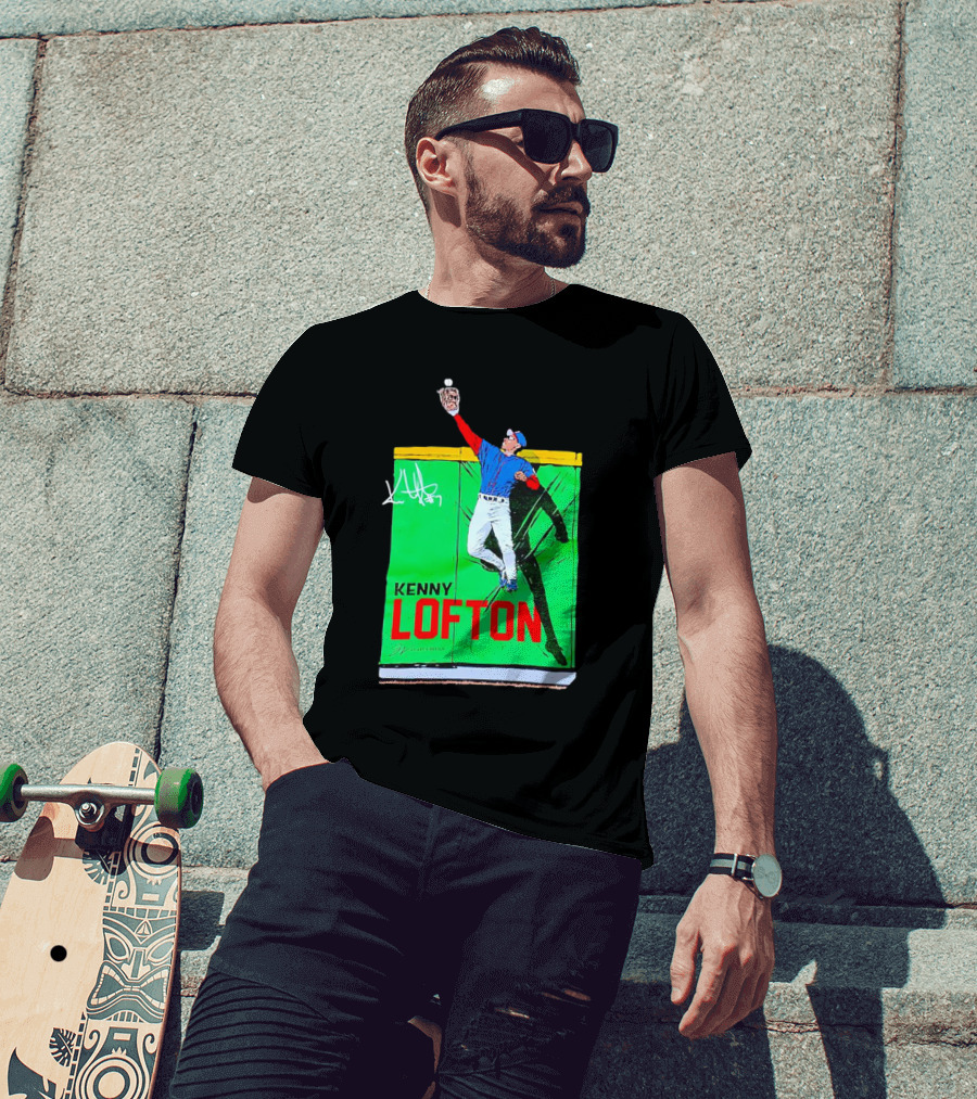 Kenny Lofton Signature Catch Baseball T-Shirt