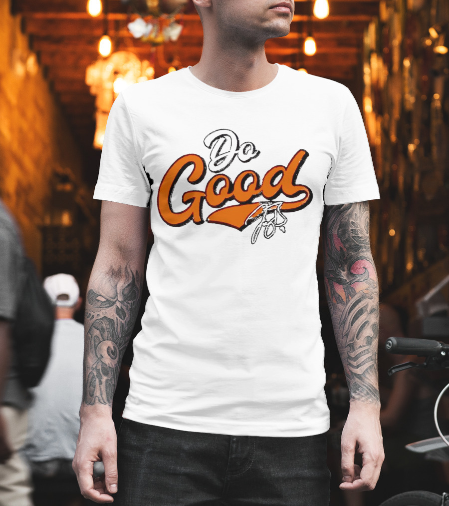 Joe Burrow Do Good Signature Orange Script T-Shirt