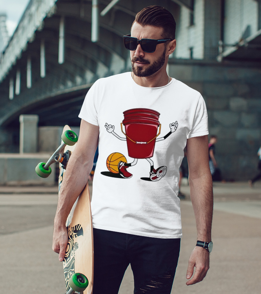 Jimmy Butler Miami Heat Basketball Bucket Character T-Shirt