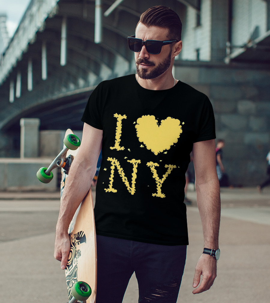 I Love NY Smoke Edition Puff Lettering T-Shirt