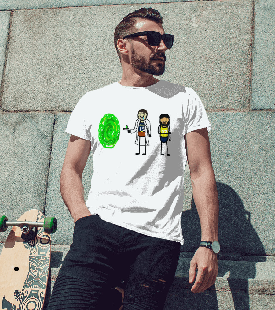 Rick-ola Jokic And Jamal Morty Denver 15 27 Portal T-Shirt