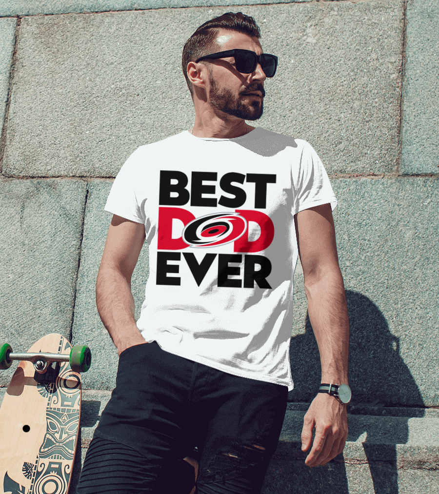 Best Dad Ever NHL Carolina Hurricanes Fan T-Shirt