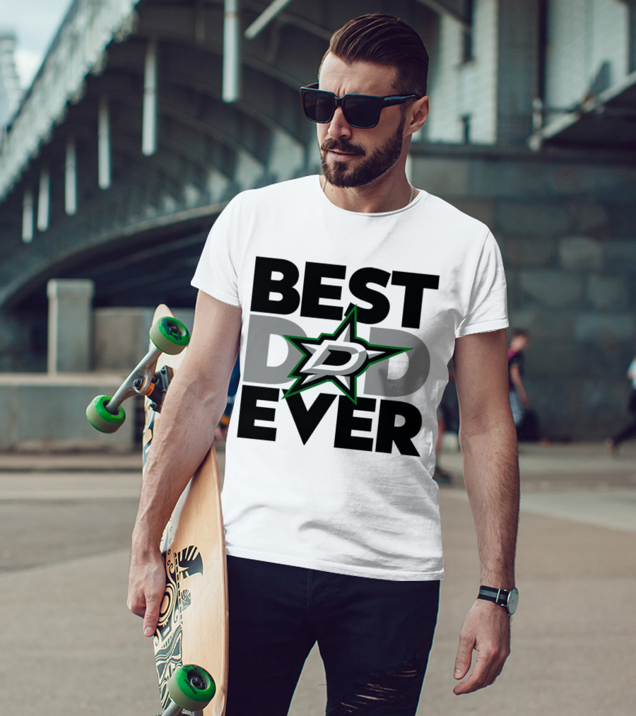 Best Dad Ever Dallas Stars NHL T-Shirt