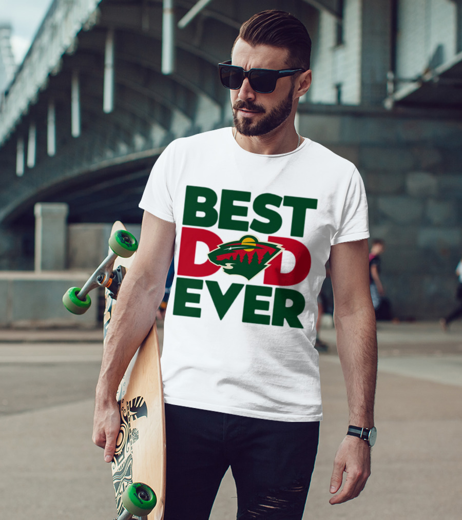Best Dad Ever NHL Minnesota Wild T-Shirt