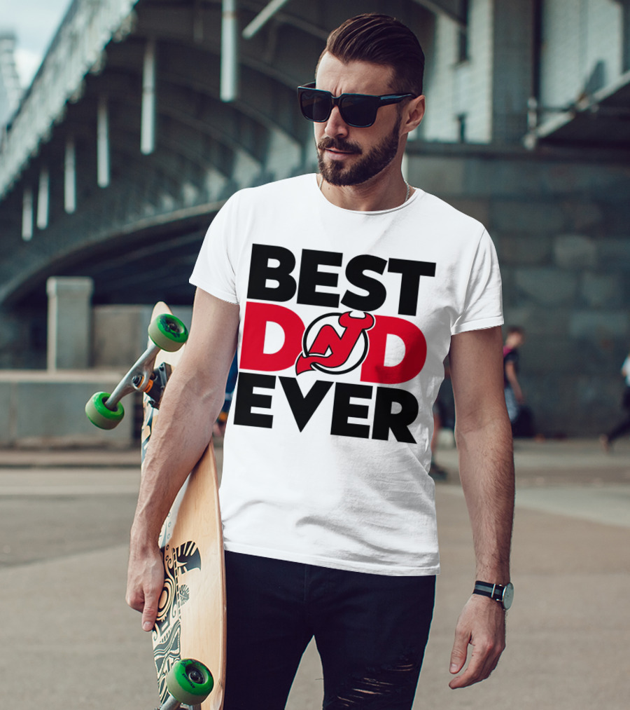 Best Dad Ever New Jersey Devils NHL T-Shirt