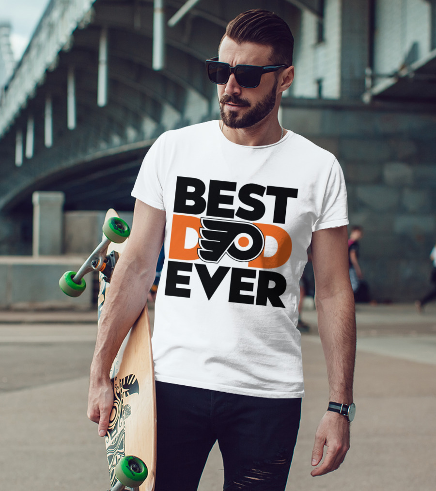 Best Dad Ever Philadelphia Flyers NHL T-Shirt