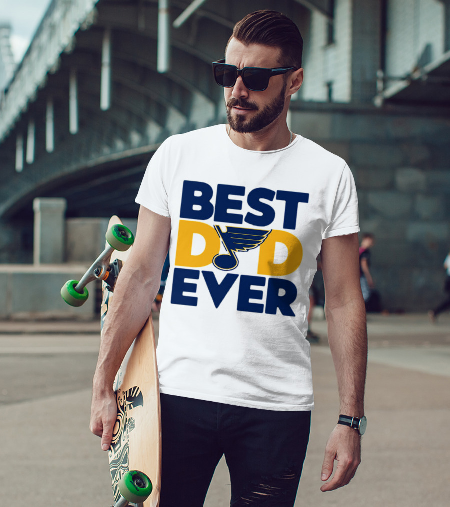 Best Dad Ever St. Louis Blues NHL T-Shirt