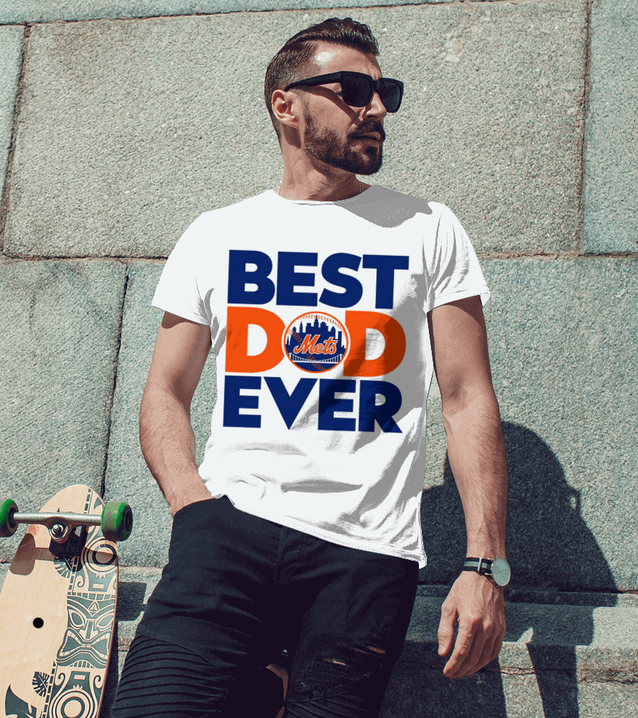 Best Dad Ever Mets MLB New York T-Shirt