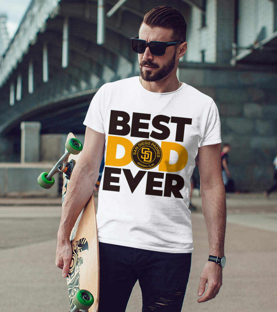 Best Dad Ever San Diego Padres Baseball Club T-Shirt