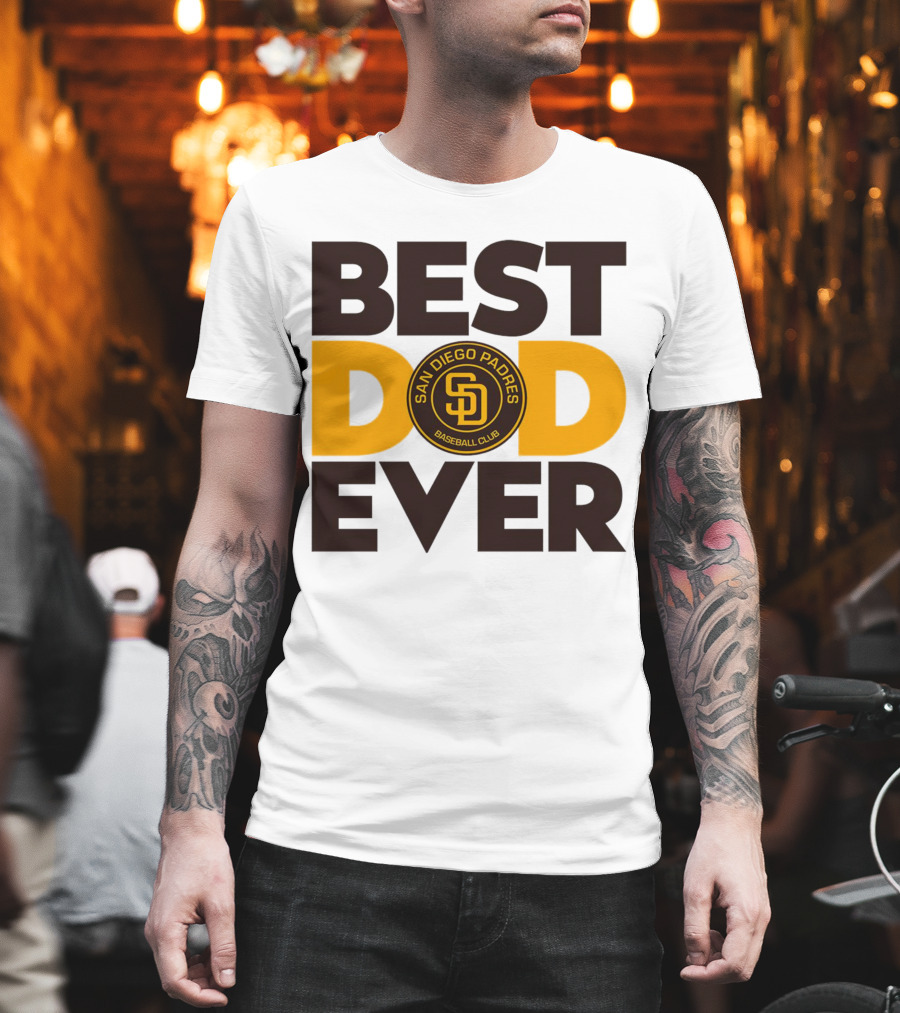 Best Dad Ever San Diego Padres Baseball Club T-Shirt