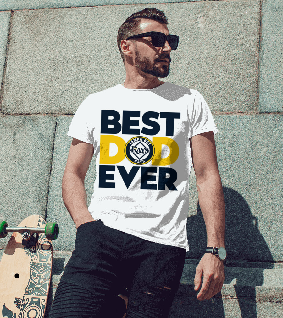 Best Dad Ever Tampa Bay Rays MLB T-Shirt
