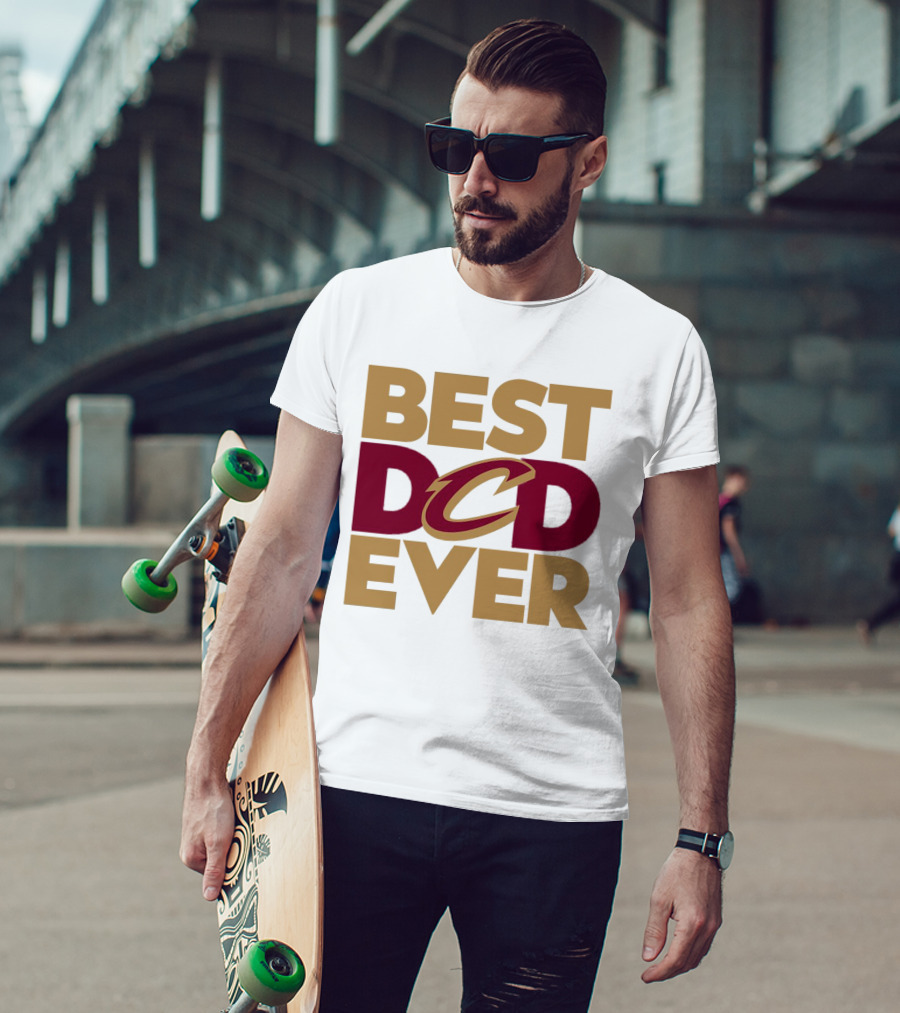Best Dad Ever Cleveland Cavaliers NBA T-Shirt