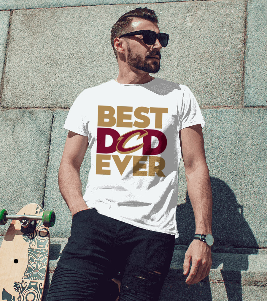 Best Dad Ever Cleveland Cavaliers NBA T-Shirt