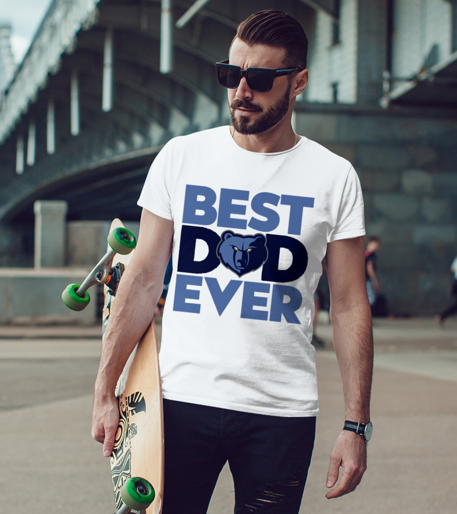 Best Dad Ever NBA Memphis Grizzlies Bear T-Shirt