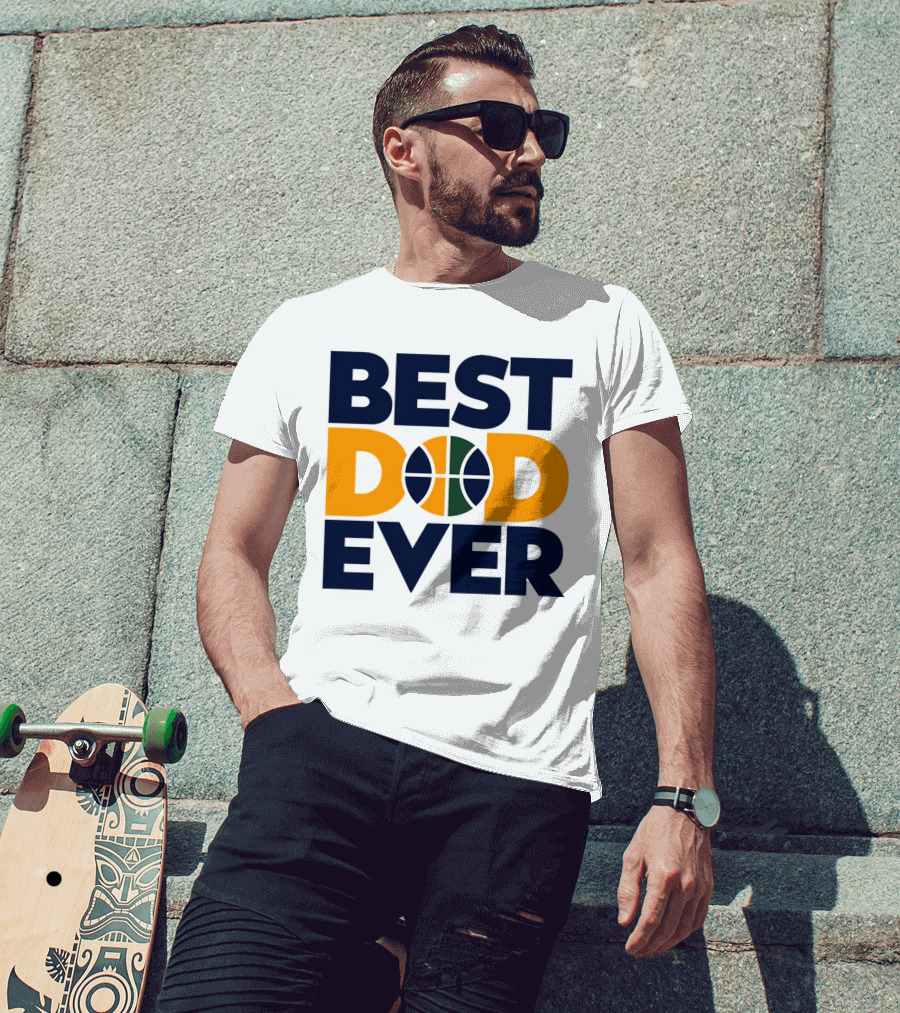 Best Dad Ever Utah Jazz Basketball T-Shirt