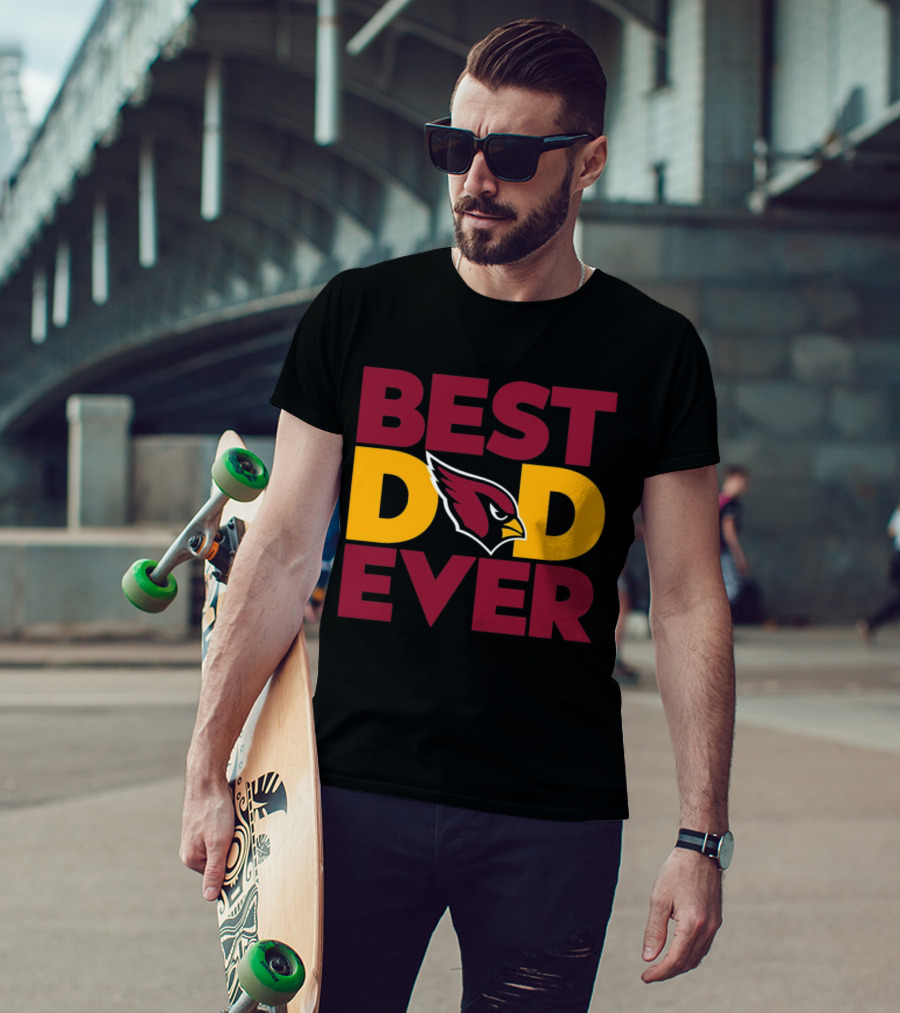 Best Dad Ever Arizona Cardinals NFL T-Shirt
