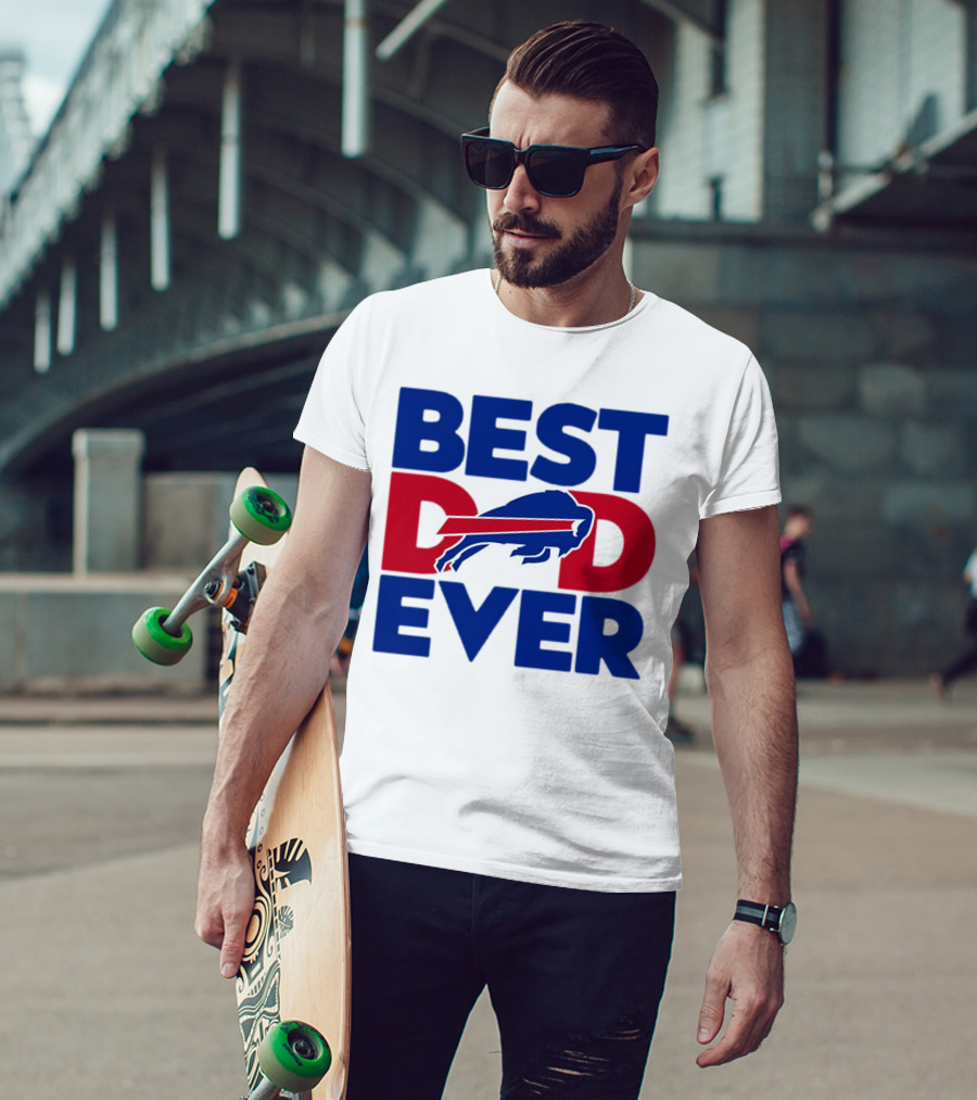 Best Dad Ever Buffalo Bills NFL T-Shirt