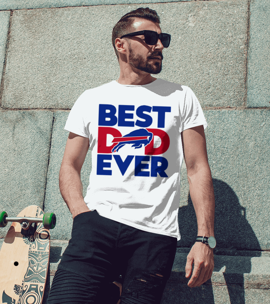 Best Dad Ever Buffalo Bills NFL T-Shirt