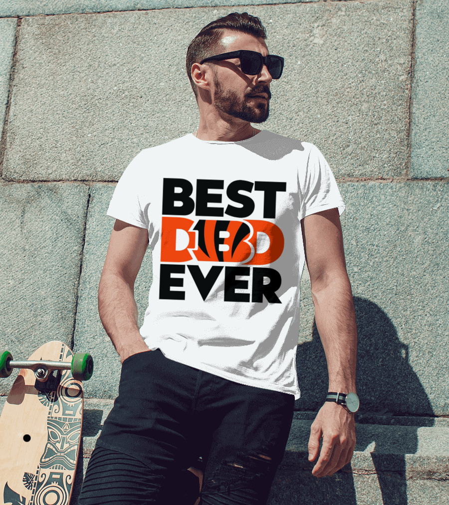 Best Dad Ever NFL Cincinnati Bengals T-Shirt
