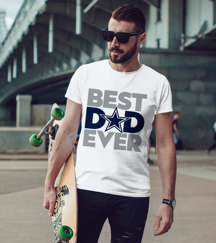 Best Dad Ever Dallas Cowboys NFL Star T-Shirt