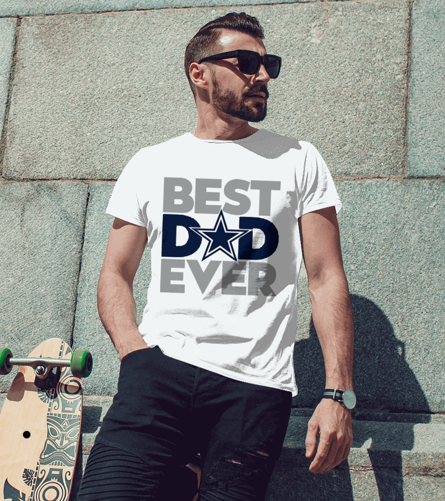 Best Dad Ever Dallas Cowboys NFL Star T-Shirt