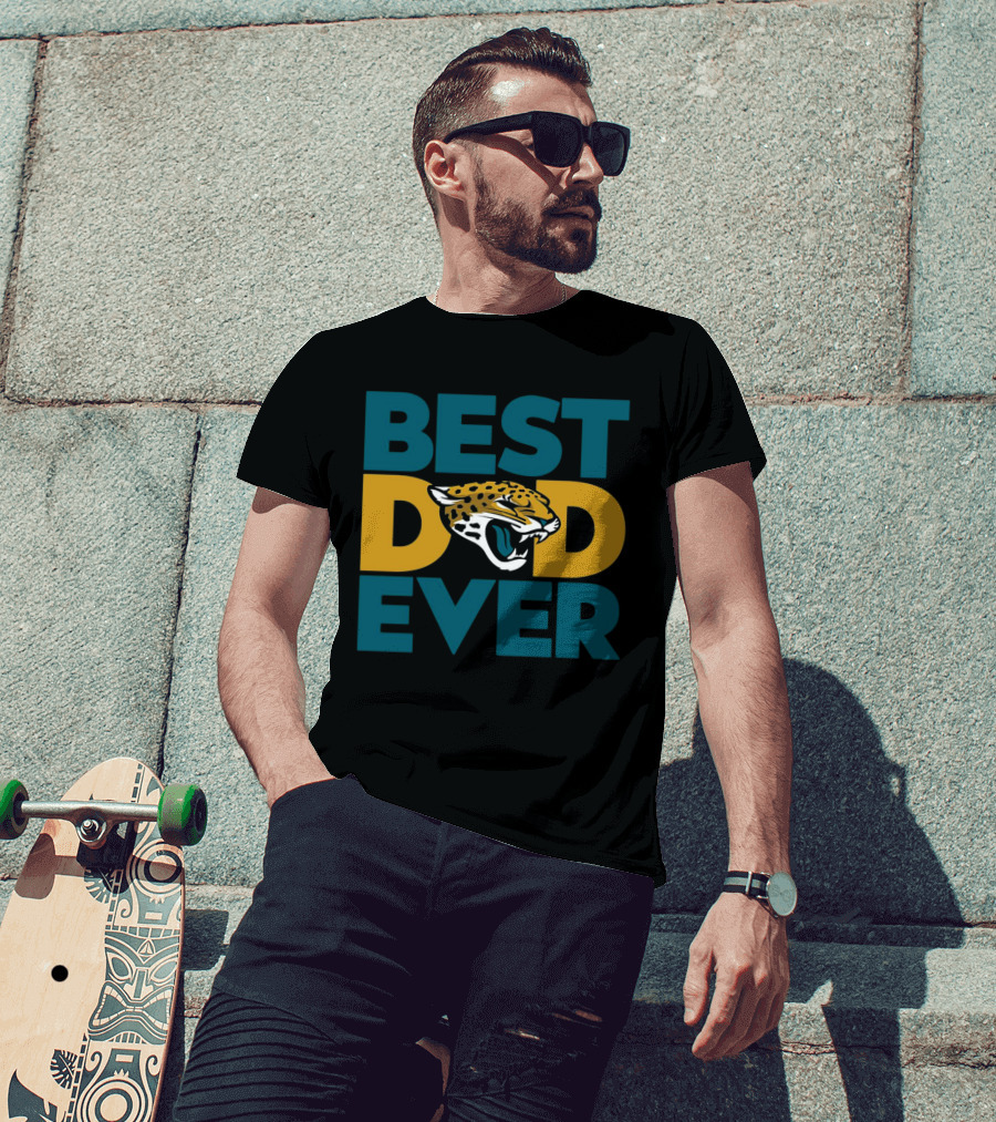 Best Dad Ever Jacksonville Jaguars NFL T-Shirt