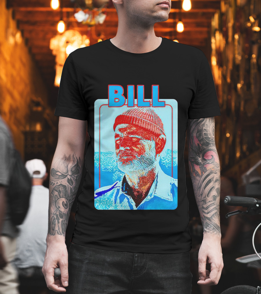 Bill Murray Steve Zissou Blue Red T-Shirt