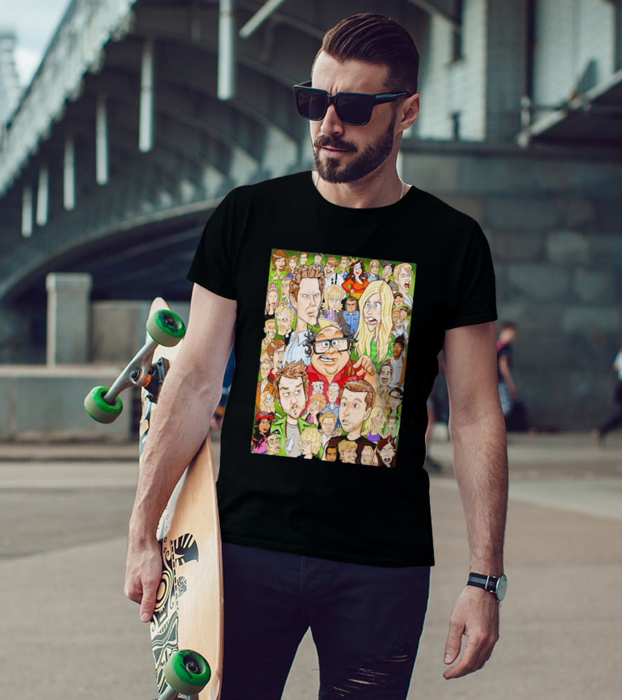 It’s Always Sunny In Philadelphia Character Collage T-Shirt