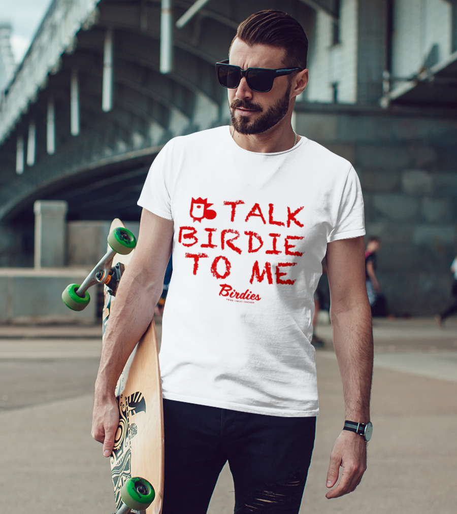 Talk Birdie To Me Birdies Red Text Trend T-Shirt
