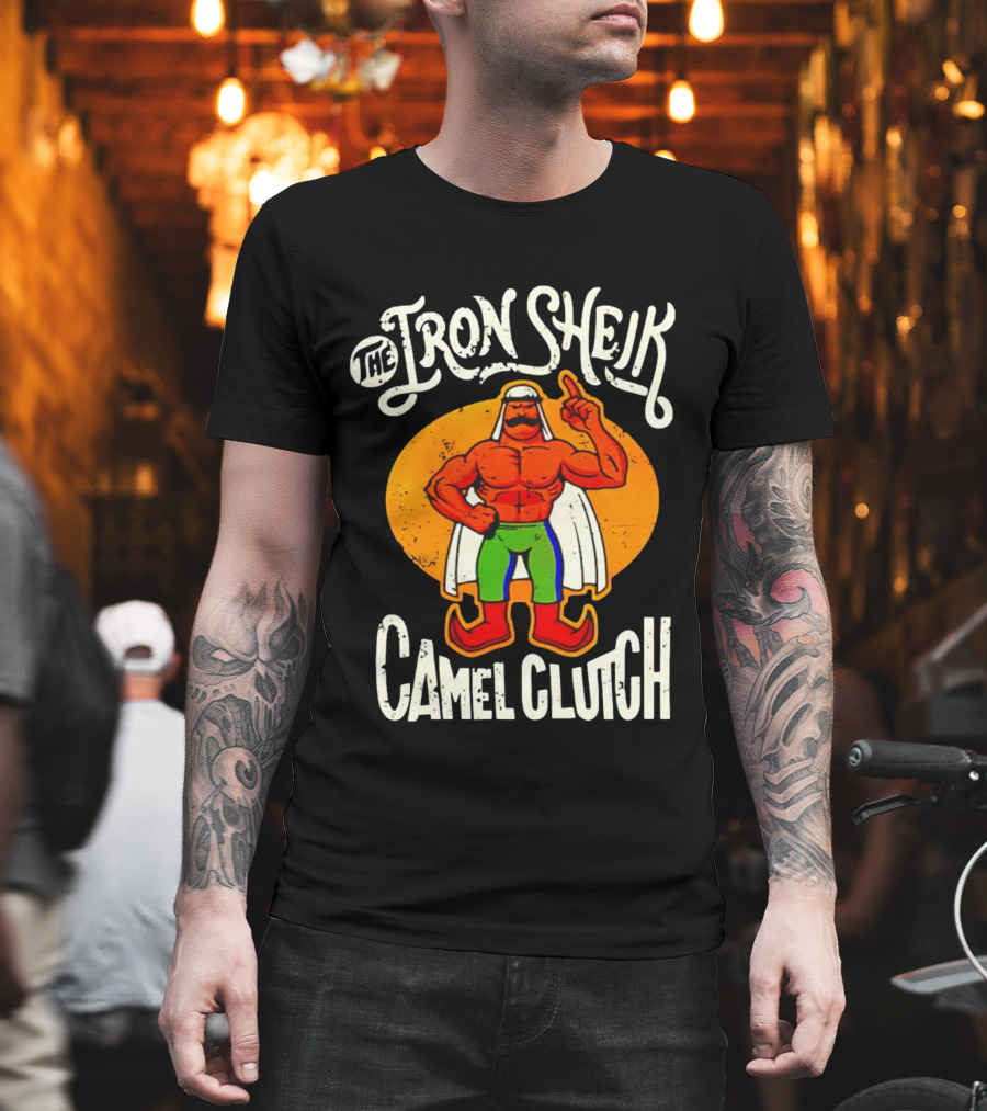 The Iron Sheik Camel Clutch Wrestling 80s T-Shirt