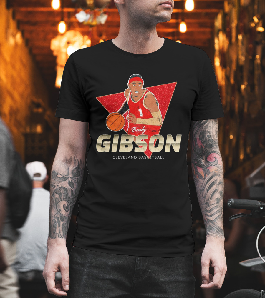 Booby Gibson Cleveland Basketball Player Number 1 T-Shirt