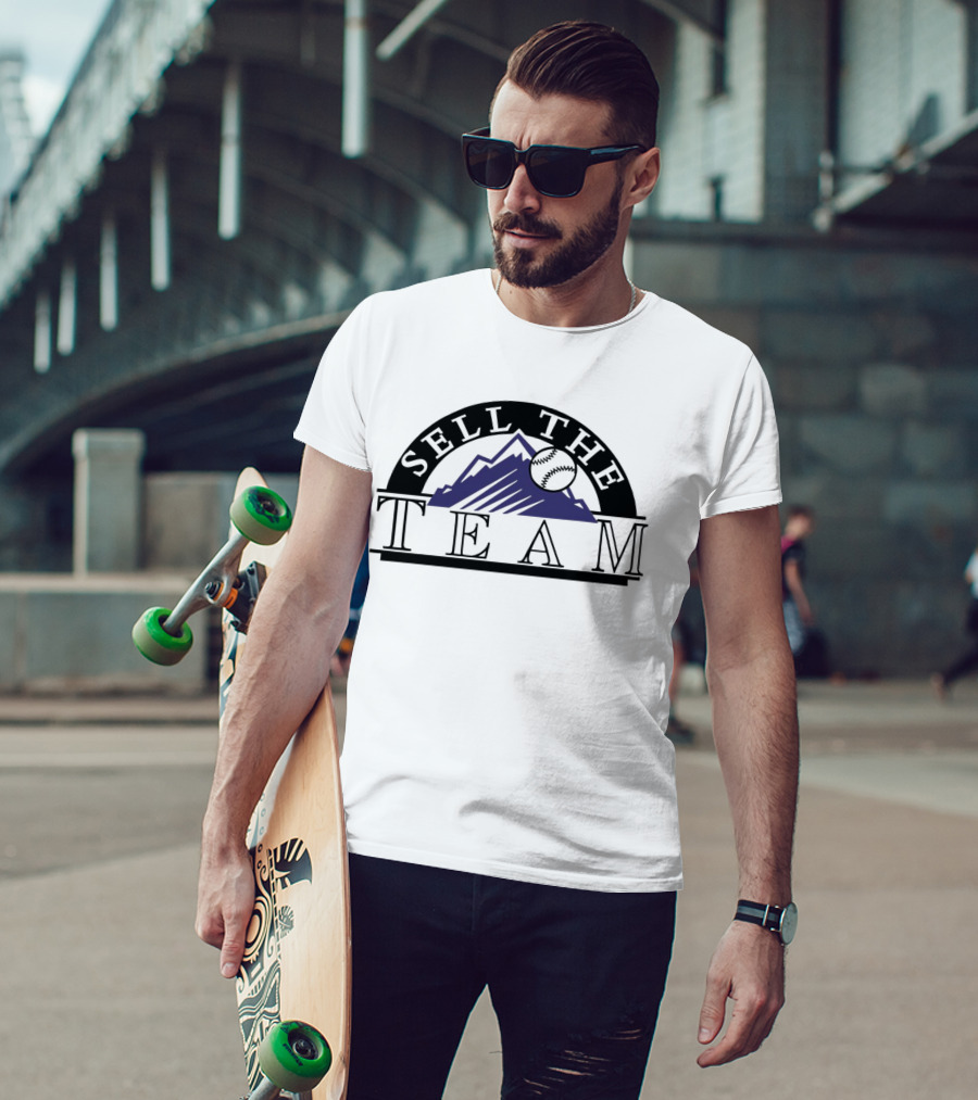 Sell The Team Colorado Rockies Baseball Rockies Mountain T-Shirt