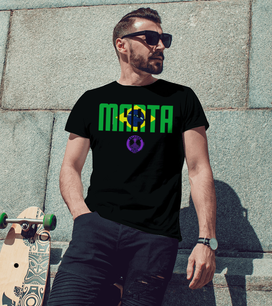 Marta Brazil Flag Orlando Pride T-Shirt
