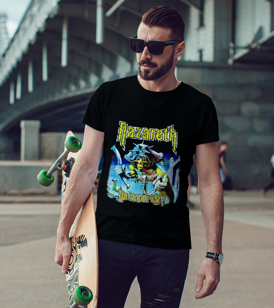 Nazareth No Mean City Skeleton Warrior T-Shirt