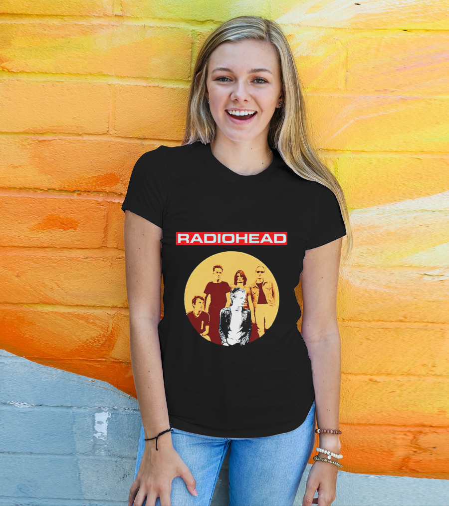 RADIOHEAD Band Members Vintage Circle T-Shirt