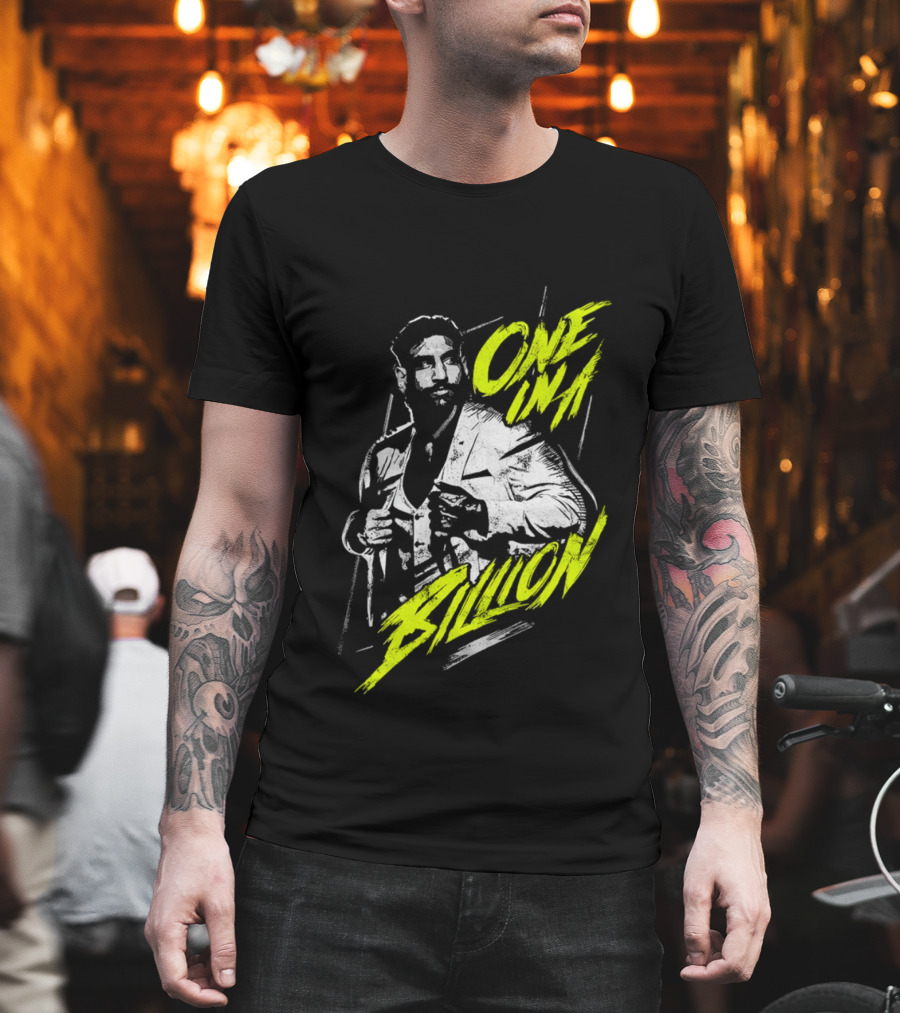 One In a Billion Satnam Singh Stylin’ Retro Vibe with Bold Neon Text T-Shirt