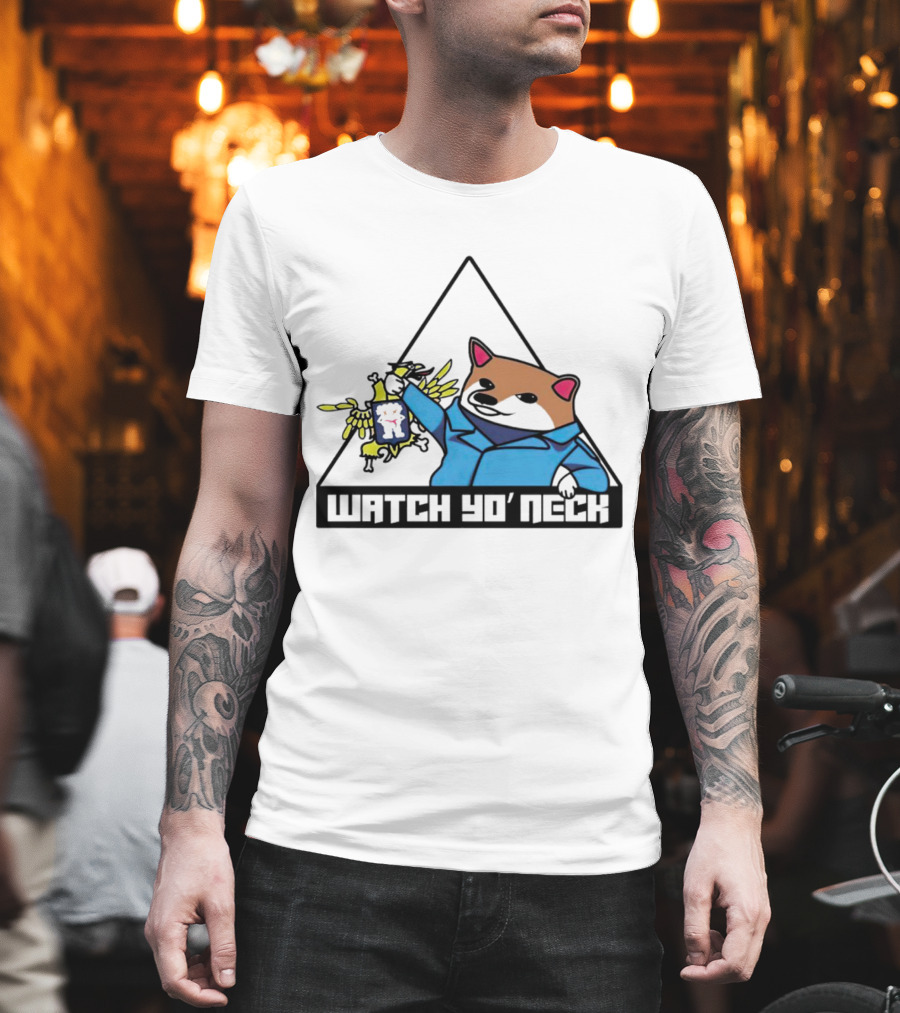 WATCH YO’ NECK RACOON HOLDING CHICKEN T-Shirt